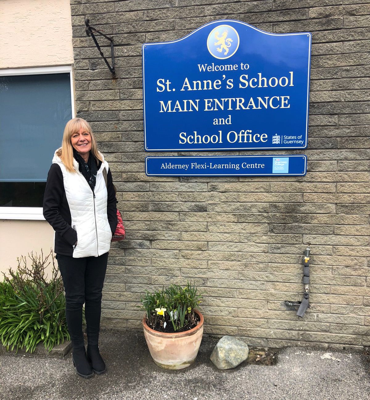 Substance Use Lead, Andrea Nightingale at St. Anne's School in Alderney