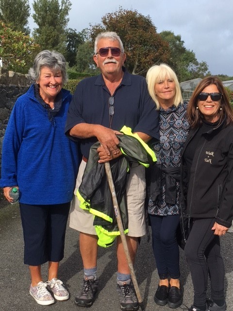 ‘Walk and Talk’, an informal and supportive walking group organised by Guernsey Mind that meets weekly (this photo was taken before social distancing was enforced).