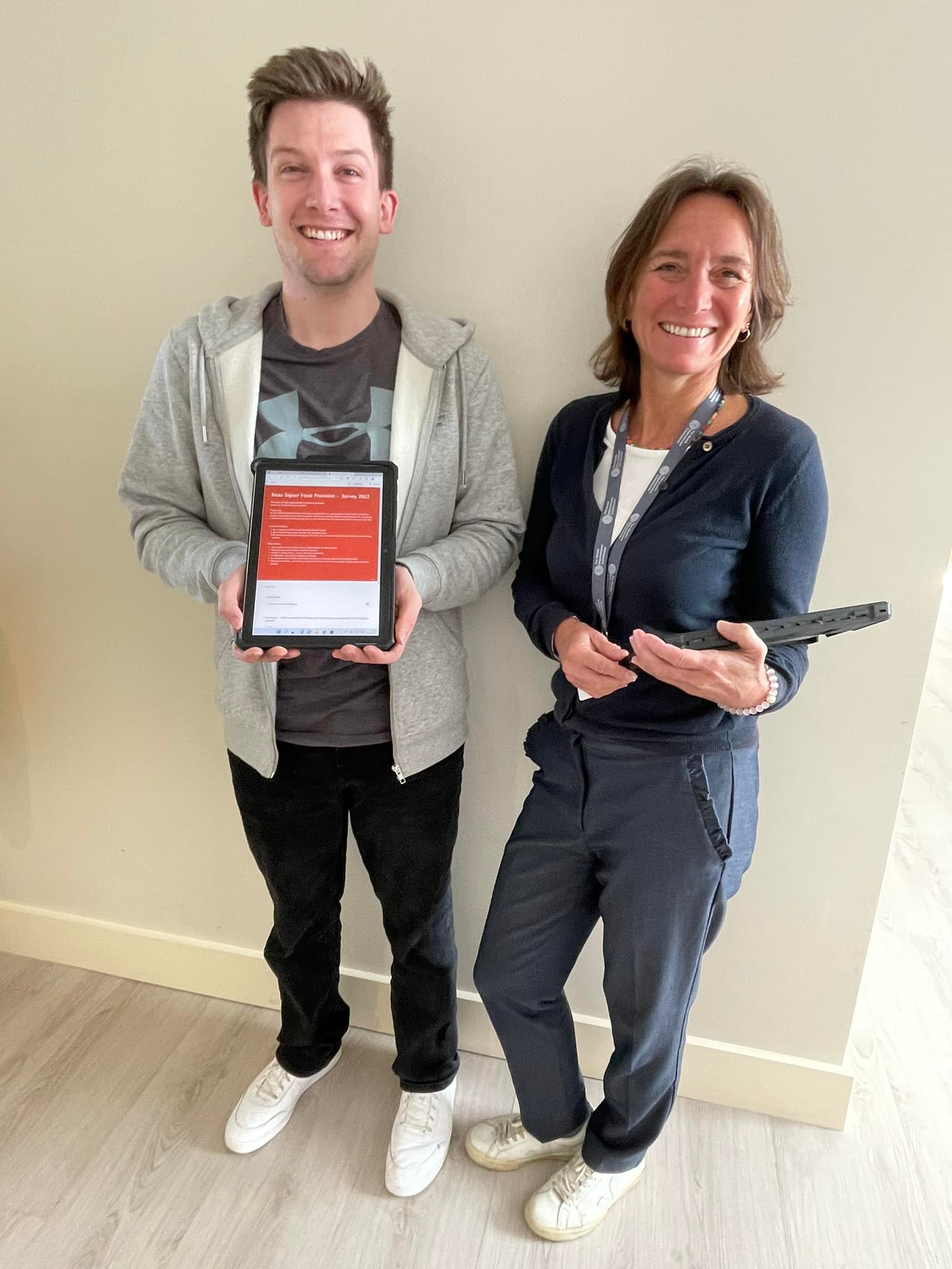 Chris with Tanya, Eat Well Specialist 